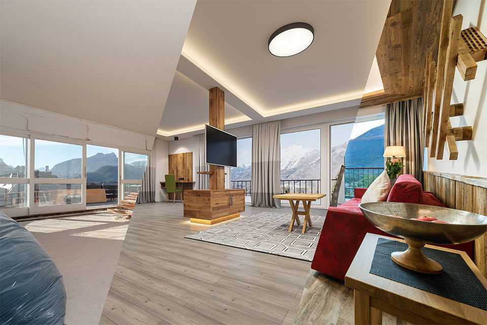 Rohbau / Rendering / Echtes Foto