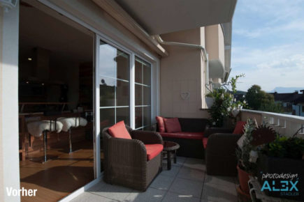 Schlecht fotografiertes Immobilienfoto Schlecht fotografiertes Immobilienfoto